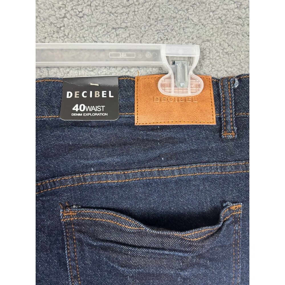 Decibel Mens 5 Pocket Carpenter/Utility Jeans Denim Blue Jeans 40W X 34L NWT's. - Picture 6 of 8